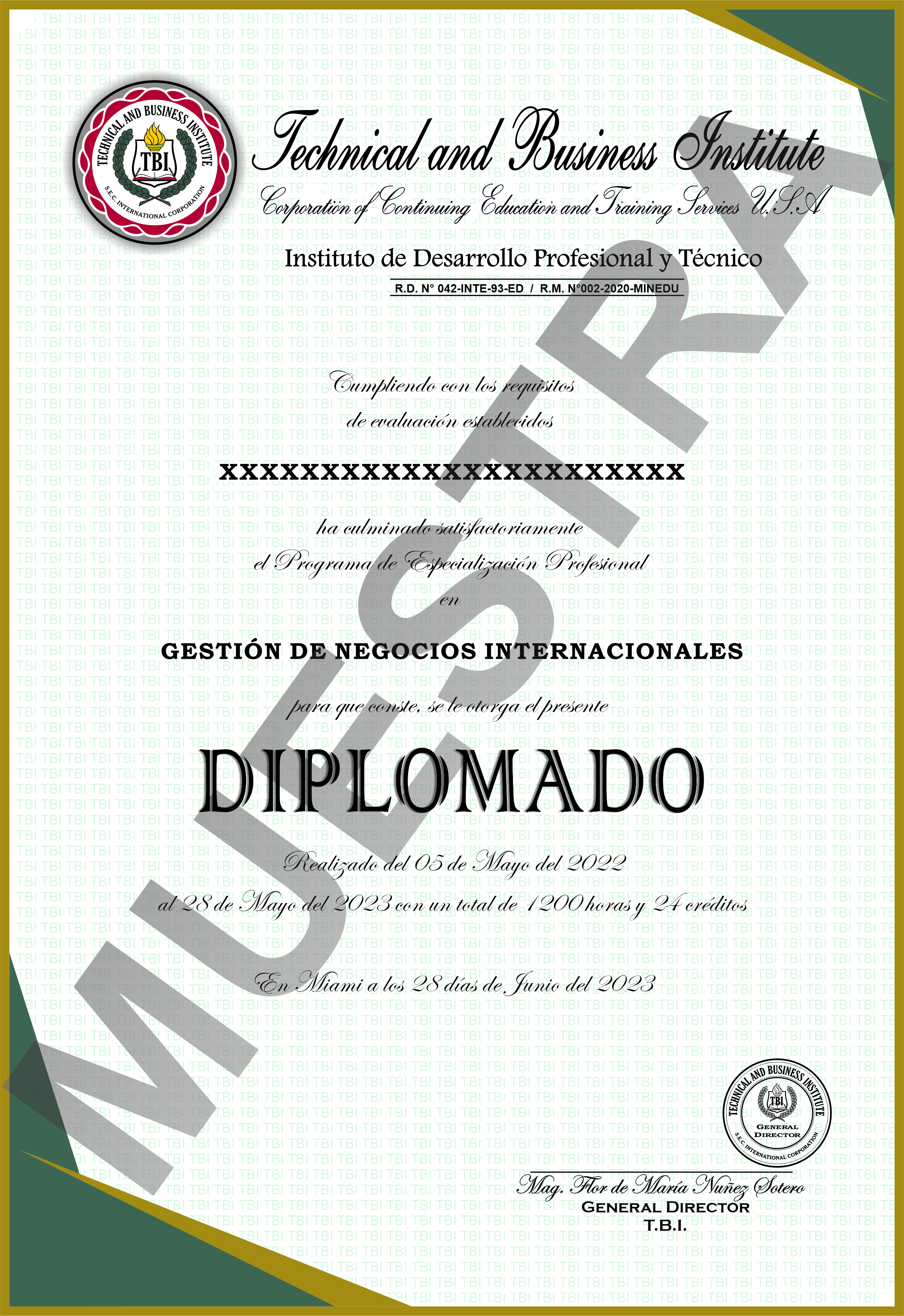 diploma tbi