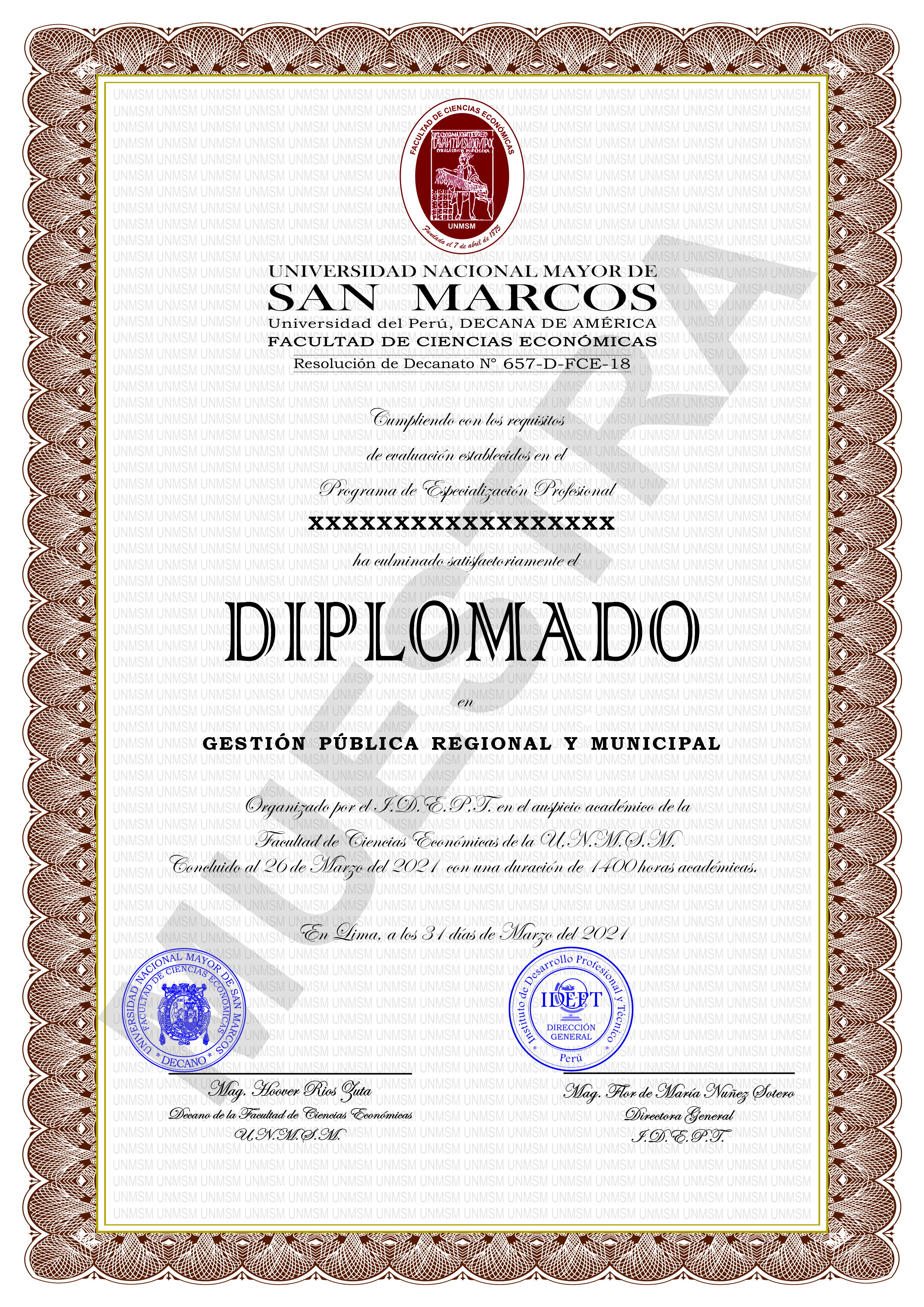 diplomado unmsm